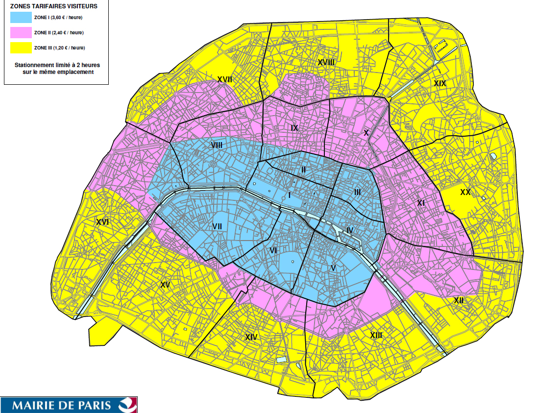 Carte de Paris : Plan touristique Paris
