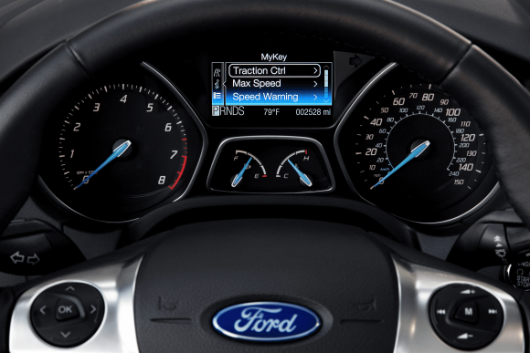 MyKey est le système Ford pour le controle parental automobile