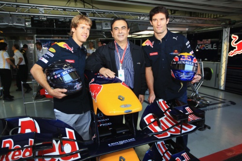 F1 - Groupe RENAULT Vettel et Webber titre champion constructeur