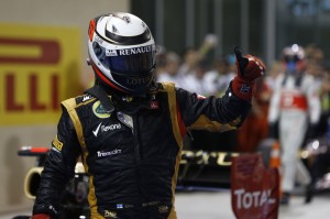 Kimi Räikkönen Lotus vainqueur F1 GP Abu Dhabi 2012