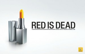 lipstick renault f1 red is dead