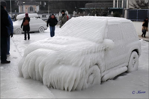 image voiture neige