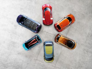 Les concept-cars Cycle de la vie Renault : DeZir, R-Space, Captur, Frendzy, Twin'run et Initiale Paris