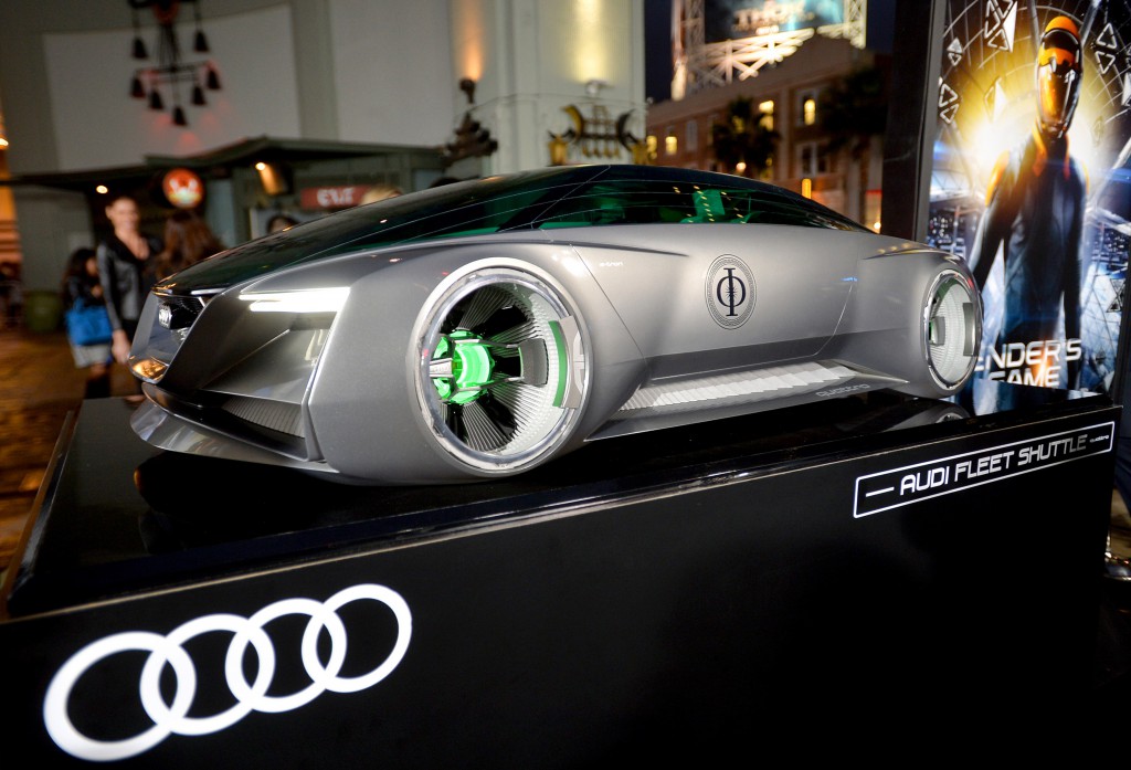Première de Ender's Game : modèle réduit de l' Audi fleet shuttle