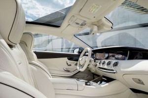 cuir beige interieur Mercedes-Benz S 65 AMG Coupe 2014